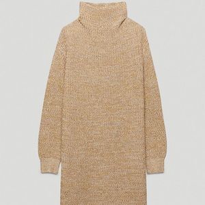 Aritzia Wilfred Danica Mock-Neck Sweater Dress